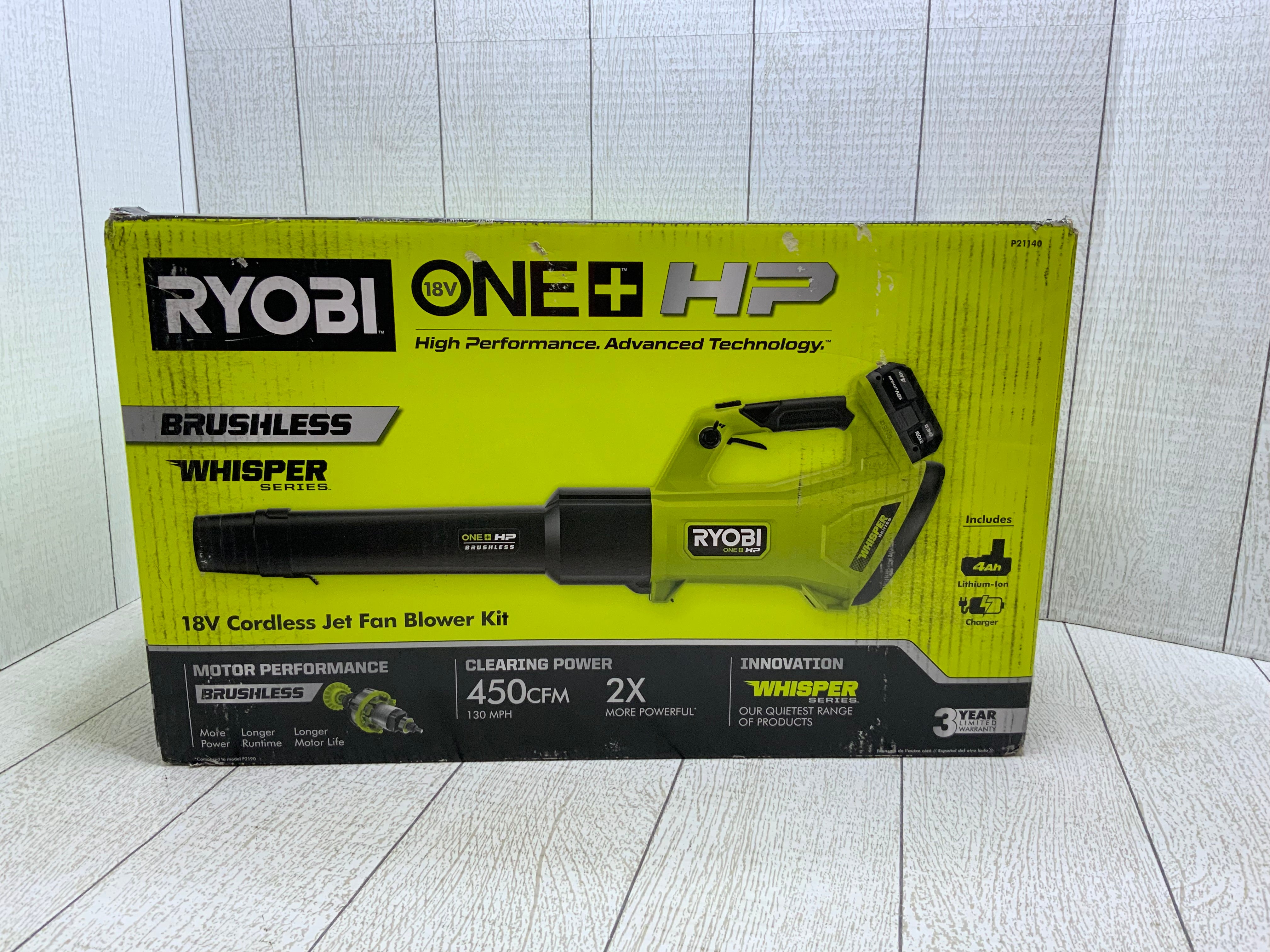Ryobi 18v Jet Fan Blower (Whisper Series) (8042011492590)